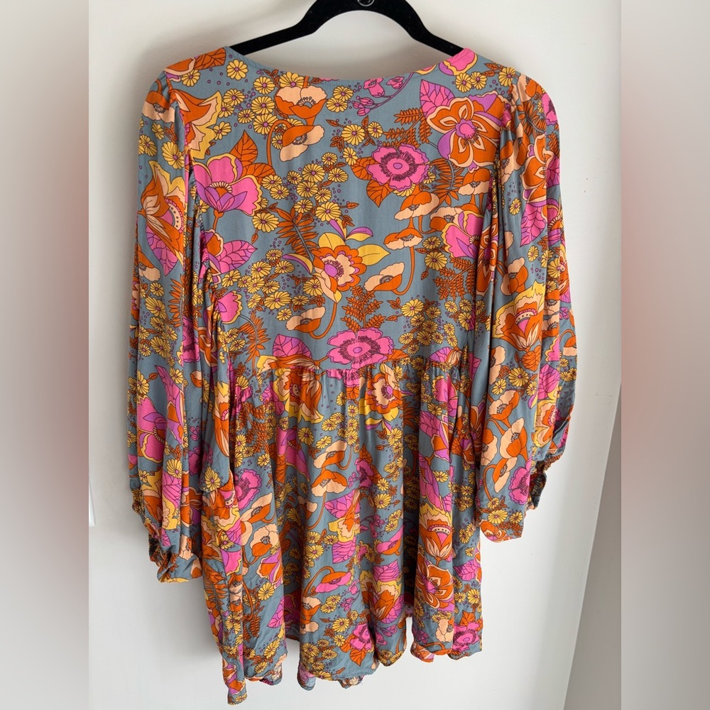 Rusttydustty Floral Boho Romper with Vibrant Colors - Picture 4 of 5